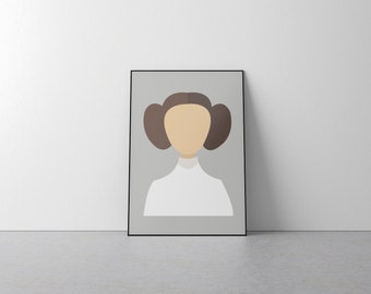 Princess Leia Poster Star Wars Artwork