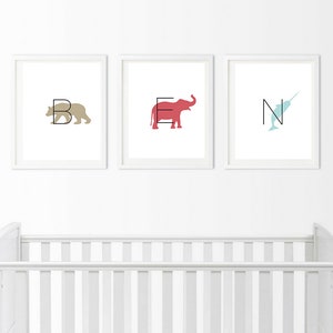 Nome do alfabeto personalizado Animal Print 8,5x11"