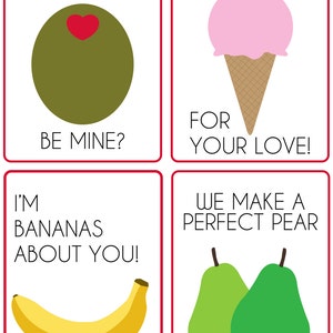 Food Pun Valentine's Day PRINTABLES image 2