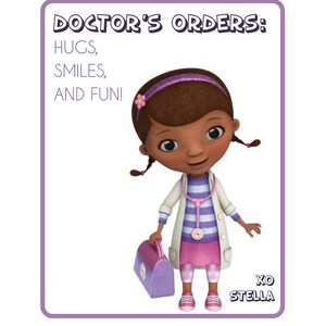 Doc Mcstuffins Custom PRINTABLE Valentine's - Etsy