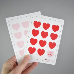 Aangepaste "Be Mine" Valentijnskaarten afdrukbaar