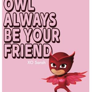 PJ Mask Valentine's Day Cards Printable File image 3