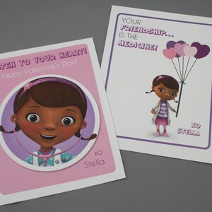 Doc Mcstuffins Custom PRINTABLE Valentine's - Etsy