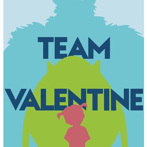 Monsters Inc Custom Valentine's Day Cards PRINTABLE FILE image 2