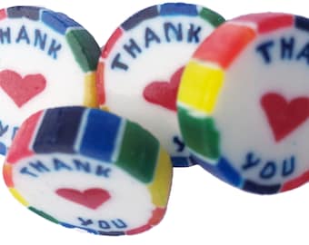 Rainbow Wedding Favor Rock Candy: Mango Passion, Vegan (Approx. 100)