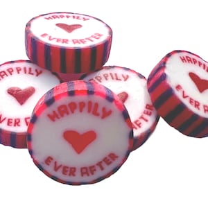 Happily Ever After Rock Candy Wedding Favors, Vegan (Approx 100 Sweets)