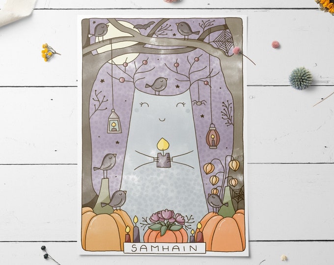 Printable Poster 'samhain' Coloring Page - Etsy
