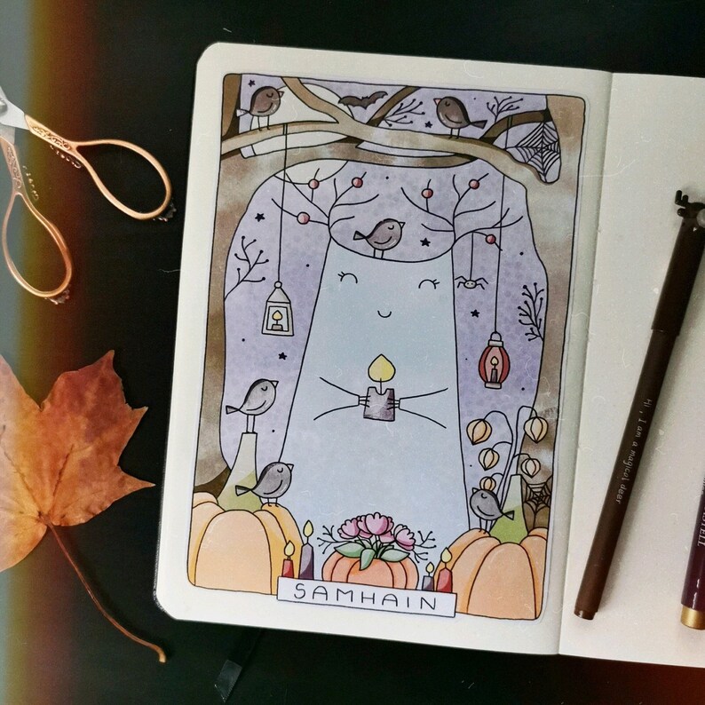 Printable Poster 'samhain' Coloring Page - Etsy