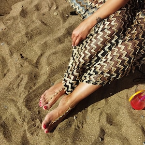Foot Jewelry Beach Wedding, Barefoot Sandals, Bridal Barefoot Sandals ...