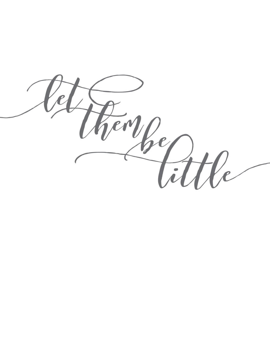 PDF Printable • "let Them Be Little" • Instant Digital Download - Etsy
