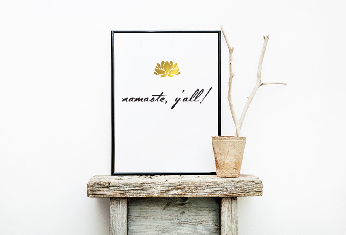 PDF Printable namaste Y'all Instant Digital Download - Etsy