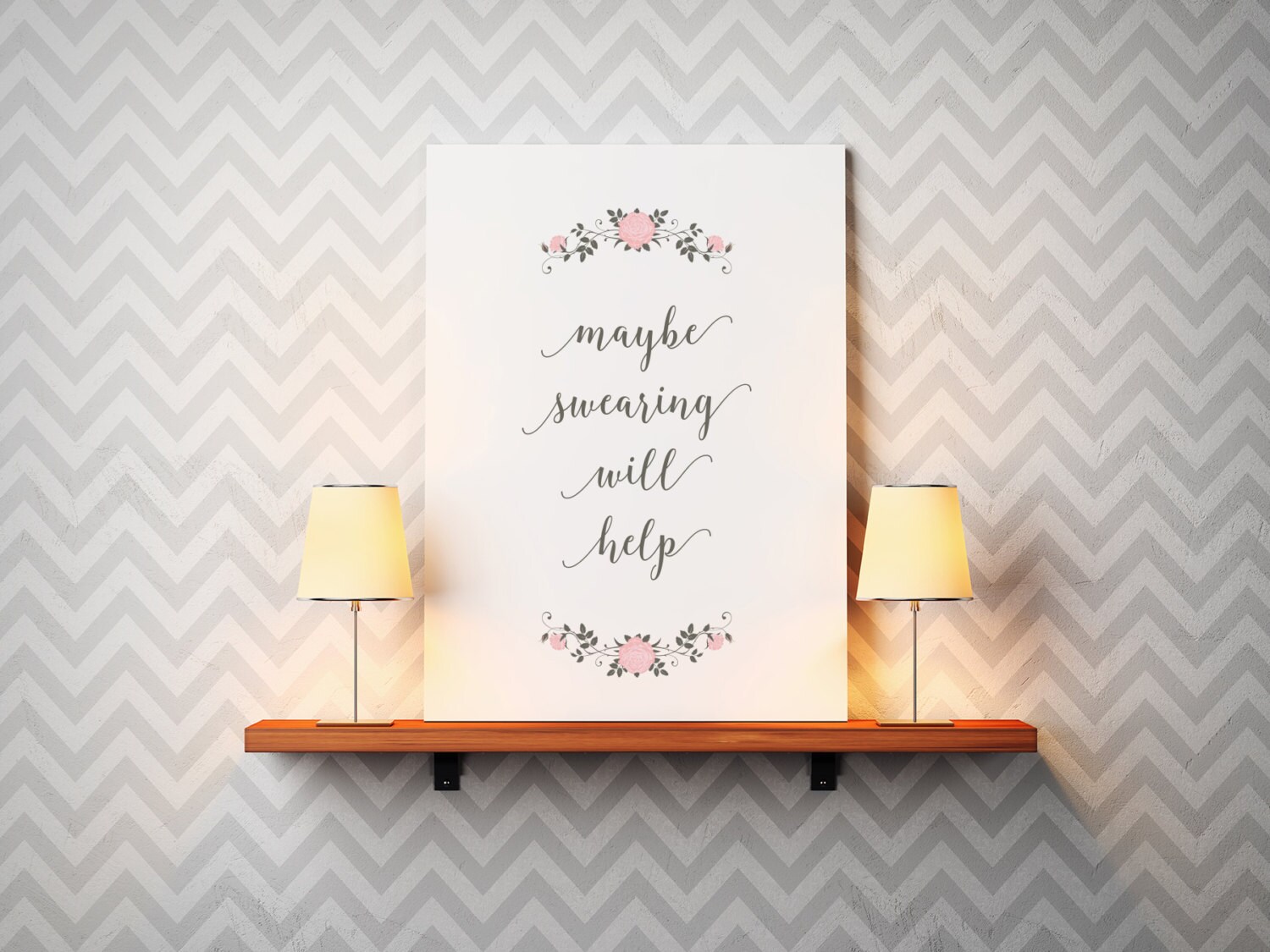 PDF Printable maybe Swearing Will Help Instant Digital Download - Etsy