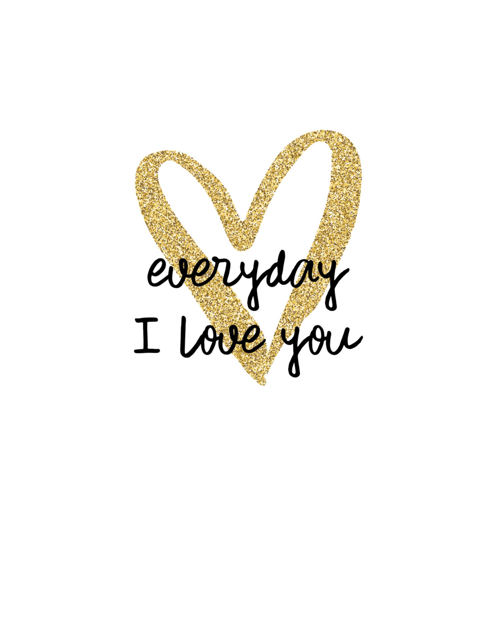 PDF Printable • "everyday I Love You" • Instant Digital Download - Etsy