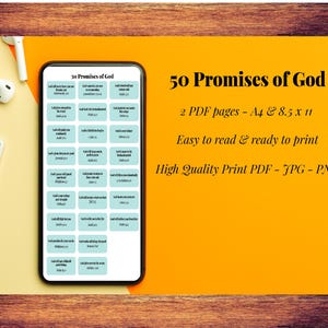 God’s Promises Printable | 50 Scripture-based Declarations | Bible ...