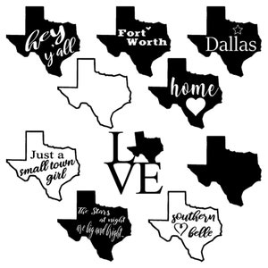 Texas Bundle svg | Texas svg | Texas outline svg | Texas silhouette svg | Digital Download | Cut File | png eps