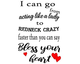 Southern svg Funny Southern Saying SVG files | Sassy SVG | Southern Belle svg | Cricut Silhouette  cut file | Instant Download png eps