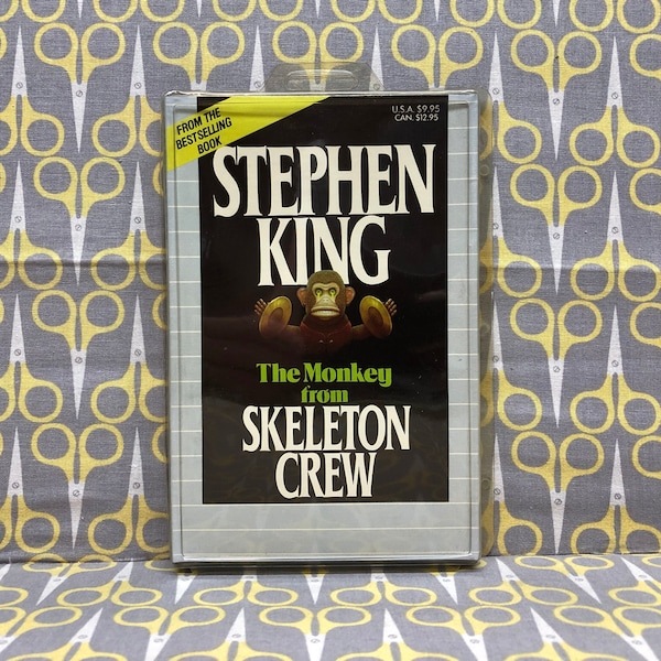 Sealed The Monkey From Skeleton Crew by Stephen King read by Stephen King Cassette Tape Audiobook