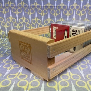 NAPA VALLEY ビンテージ木製カセットテープ収納
