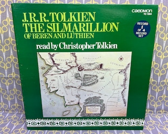 The Silmarillion Of Beren And Luthien by JRR Tolkien Vinyl Record Album LP read by Christopher Tolkien