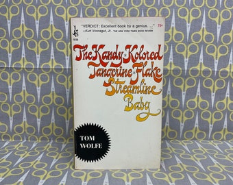 The Kandy Kolored Tangerine Flake Streamline Baby by Tom Wolfe paperback book vintage