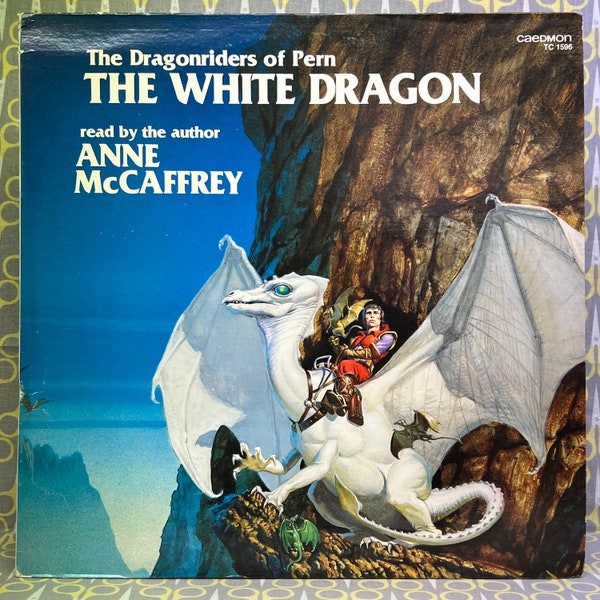 The White Dragon read by Anne McCaffrey Vinyl Record Album LP Dragonriders of Pern