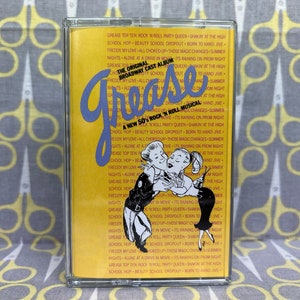 Grease Original Broadway Cast Recording Cassette Tape Vintage Music Movie Soundtrack