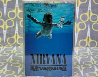 Nevermind by Nirvana Cassette Tape grunge rock alternative Kurt Cobain Dave Grohl Vintage