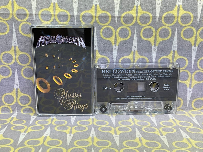 Master of the Rings by Helloween Cassette Tape Vintage Music image 2