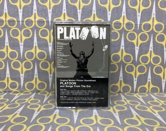 Platoon Original Motion Picture Soundtrack And Songs From The Era Cassette Tape Vintage Music