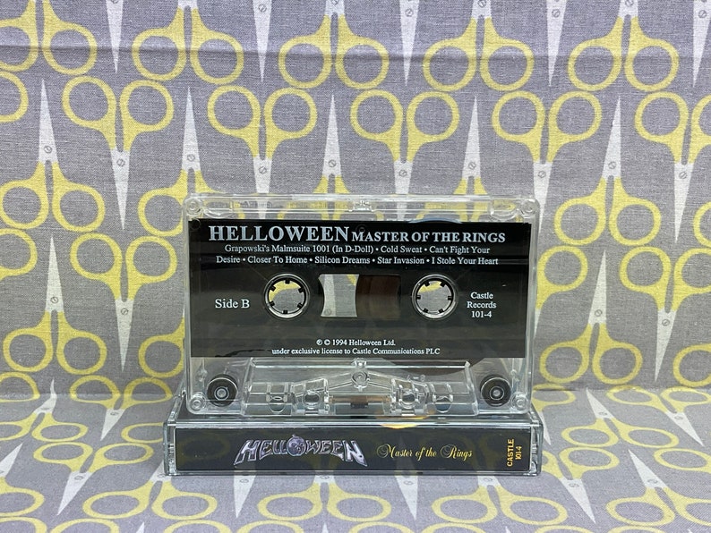 Master of the Rings by Helloween Cassette Tape Vintage Music image 5
