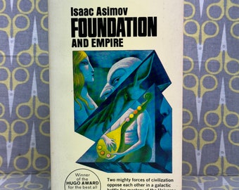 Fundación e Imperio de Isaac Asimov libro de bolsillo vintage La Trilogía de la Fundación