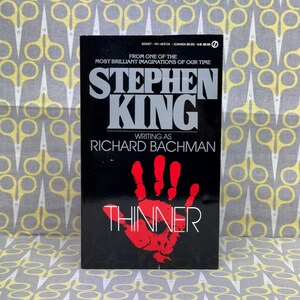 Thinner by Stephen King Paperback Book Horror Richard Bachman