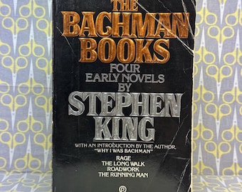 Bachman Books Four Early Novels by Stephen King Paperback Book Richard Bachman Rage Long Walk Roadwork Running Man Vintage horror