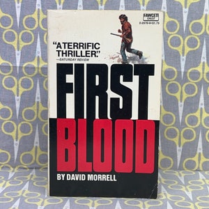 First Blood by David Morrell Paperback Book John Rambo Movie Novel Sylvester Stallone Movie Tie In - Etsy Ireland