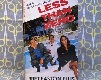 Less Than Zero by Bret Easton Ellis paperback book movie tie in novelization