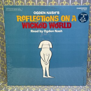 Reflexiones selladas de Ogden Nash sobre un mundo malvado leídas por Ogden Nash Disco de vinilo Álbum LP Palabra hablada