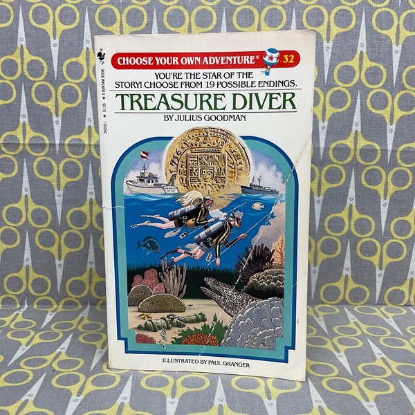 Treasure Diver by Julius Goodman Choose Your Own Adventure #32 paperback book vintage