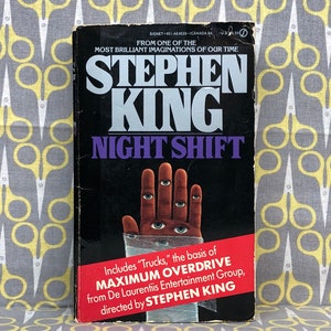 Night Shift by Stephen King paperback book in horror anthology short stories vintage