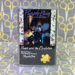 Purple Rain by Prince And The Revolution Cassette Tape Music from the motion picture Vintage rock pop
