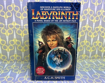 The Labyrinth by ACH Smith Paperback Book Movie Tie In Novelization David Bowie cover