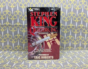 Sealed Quitters Inc by Stephen King read by Eric Roberts Cassette Tape Audio Book