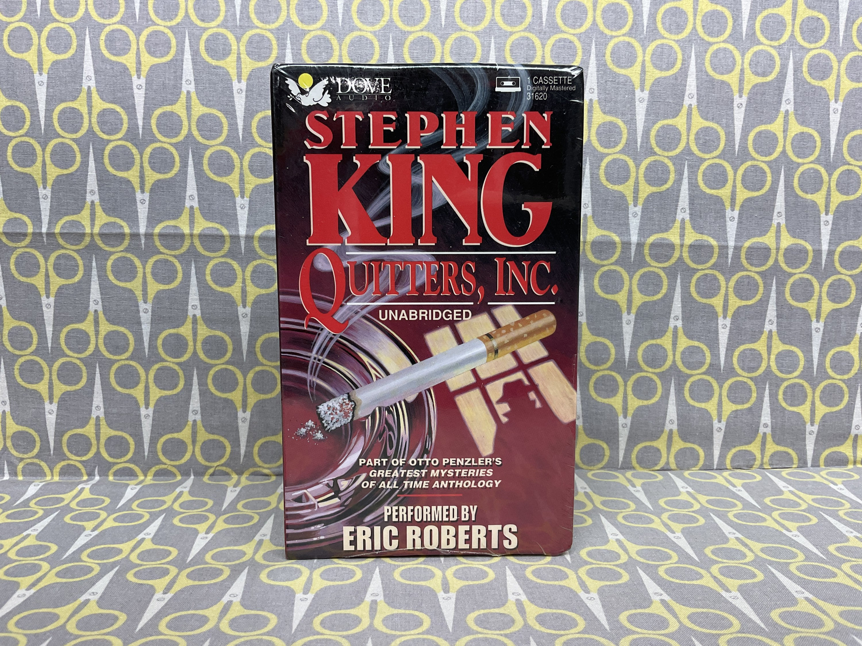 Sealed Quitters Inc by Stephen King Read by Eric Roberts Cassette Tape  Audio Book
