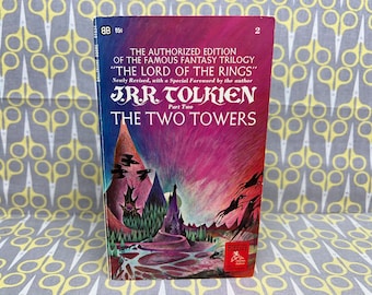 The Two Towers by JRR Tolkien paperback book Lord of the Rings Part 2