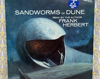 Sandworms of Dune read by Frank Herbert Vinyl Record Album LP Caedmon TC 1565