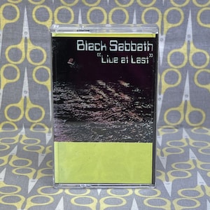 Black Sabbath Live At Last by Black Sabbath Cassette Tape Vintage Music
