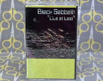 Black Sabbath Live At Last von Black Sabbath Cassette Tape Vintage Musik
