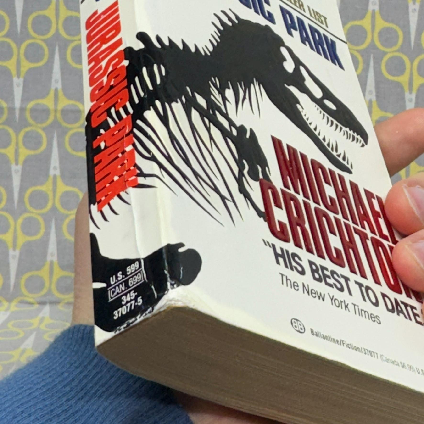 Jurassic Park by Michael Crichton Paperback Book Vintage - Etsy