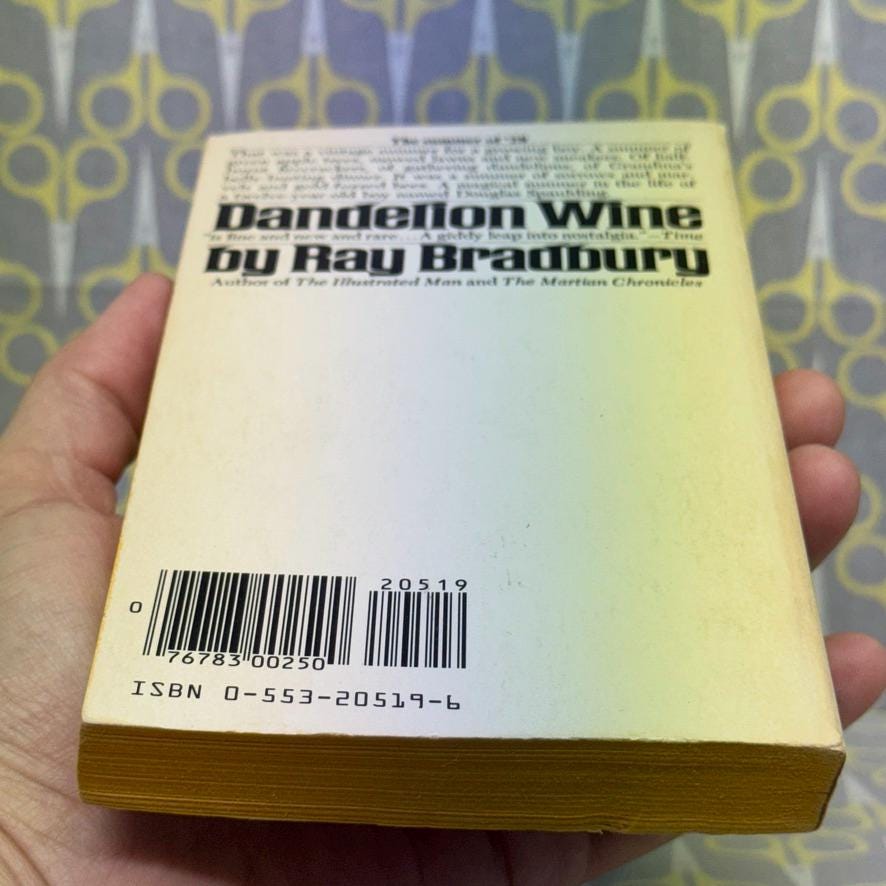 Dandelion Wine by Ray Bradbury Paperback Book Classic