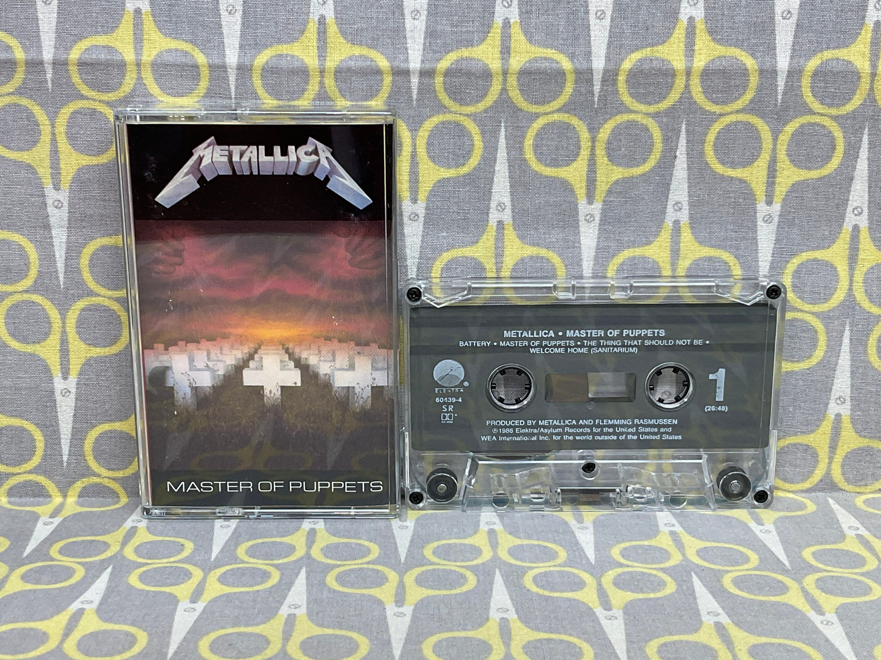 Metallica cassette master of puppets and ride the lightning