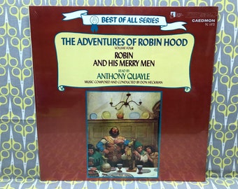 Sealed The Adventures Of Robin Hood Robin and His Merry Men Read by Anthony Quayle Vinyl Record Album LP Volume 4 Music by Don Heckman